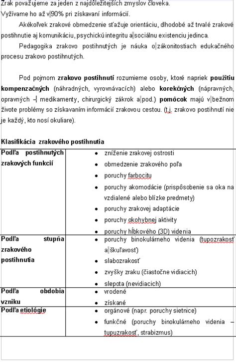 Tyflopédia - pedagogika zrakovo postihnutých