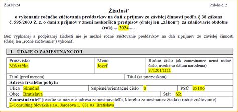 Kalendár s termínmi podania žiadosti o ročné zúčtovanie