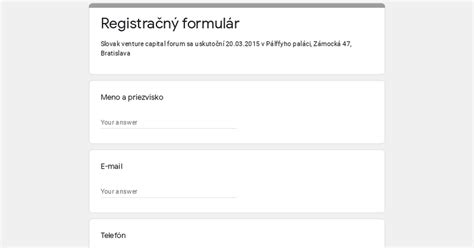 Registračný formulár do programu DôveraPomáha diabetikom