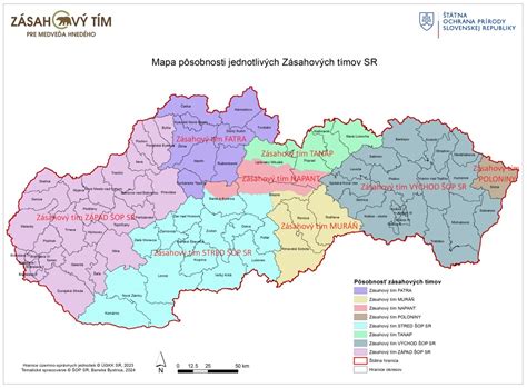 Mapa pôsobnosti Arcidiecéznej charity Košice