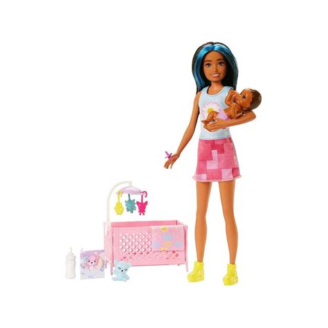 Barbie Skipper opatrovateľka s bábätkom a doplnkami