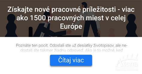 Pracovné príležitosti v Európe