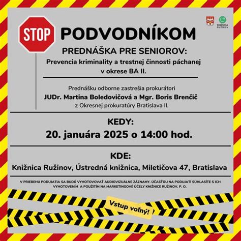 Brožúra s informáciami pre seniorov o prevencii kriminality