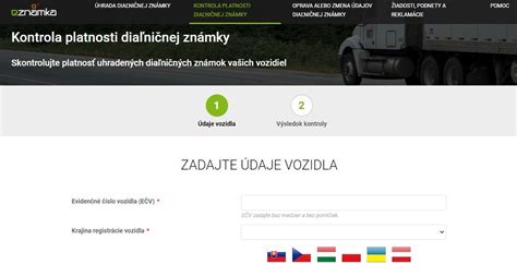 Proces registrácie vozidla na portáli eznamka.sk