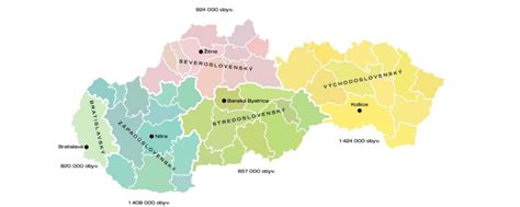 Mapa Slovenska s počtom poberateľov pomoci v hmotnej núdzi podľa krajov