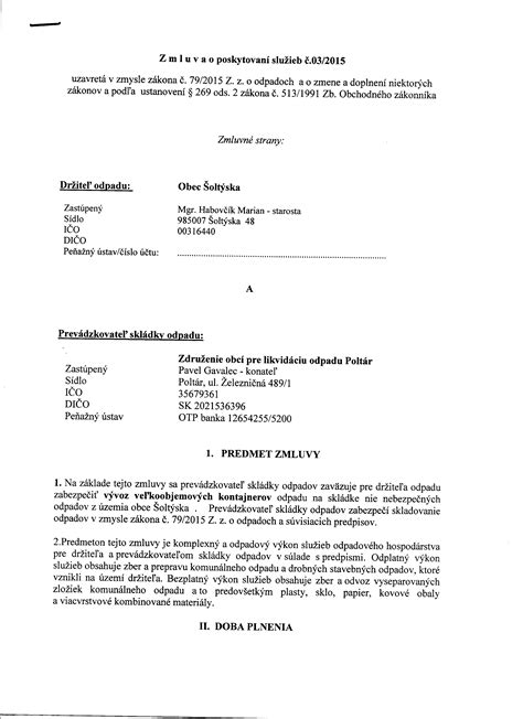 Zmluva o poskytovaní opatrovateľských služieb