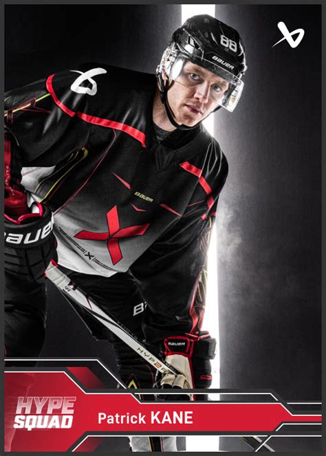 Hokejista Patrick Kane s výstrojou Bauer Vapor