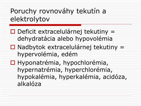 Tabuľka odporúčaného denného príjmu tekutín a elektrolytov
