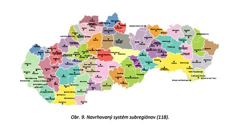 Mapa Okresných úradov v SR