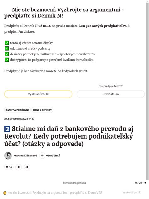 Príklad bankového prevodu