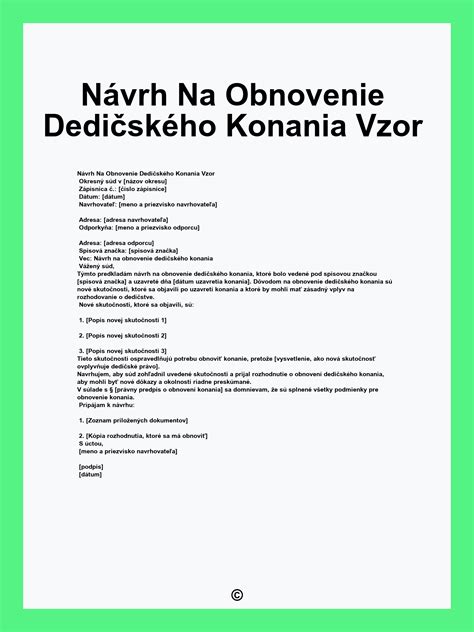 Diagram dedičského konania