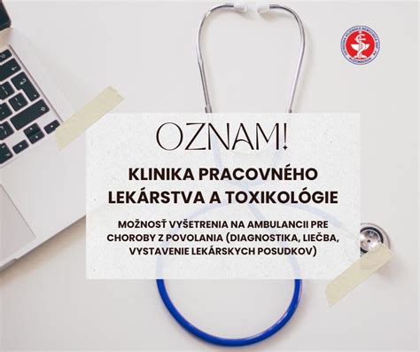Lekár pracovného lekárstva pri posudzovaní pracovného prostredia