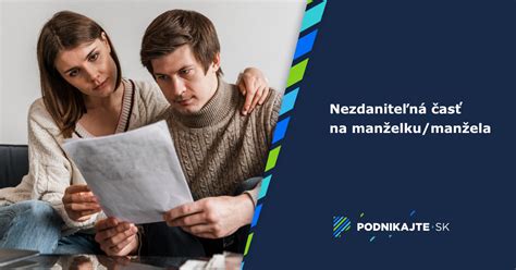 Nezdaniteľná časť základu dane na manželku/manžela