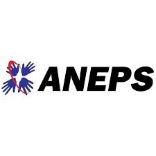 Logo Asociácie nepočujúcich Slovenska (ANEPS) a Svetovej federácie Nepočujúcich (WFD)