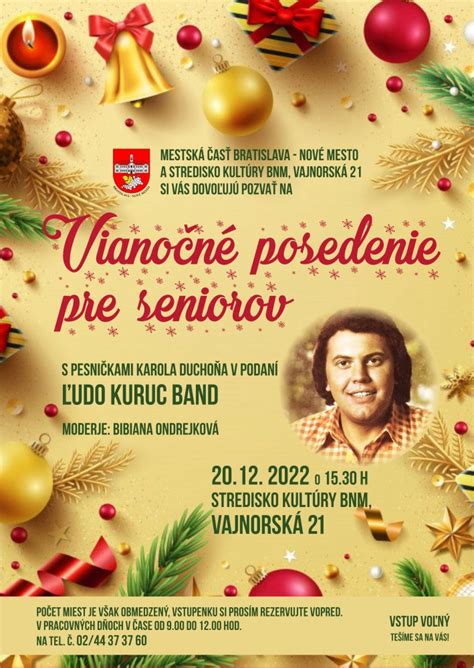 Vianočné posedenie pre seniorov