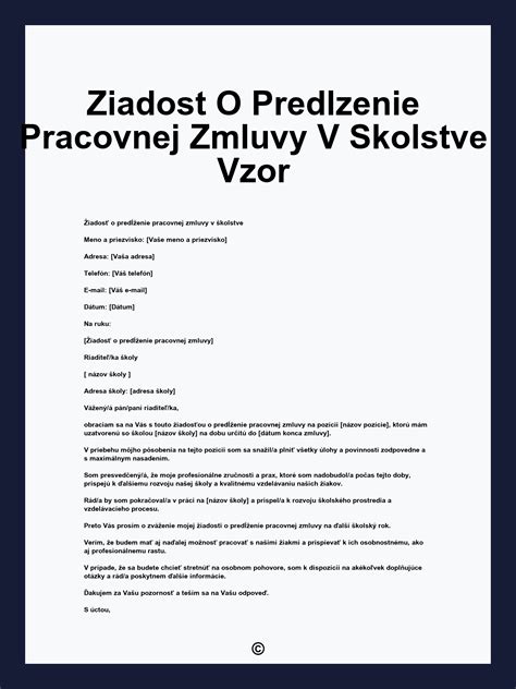 Snímka pracovnej zmluvy a jej prílohy
