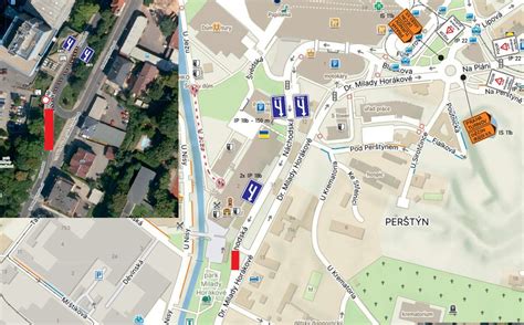 Mapa oblasti Rastislavovej ulice v Košiciach