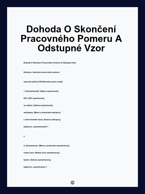Diagram: Proces ukončenia pracovného pomeru a odstupné