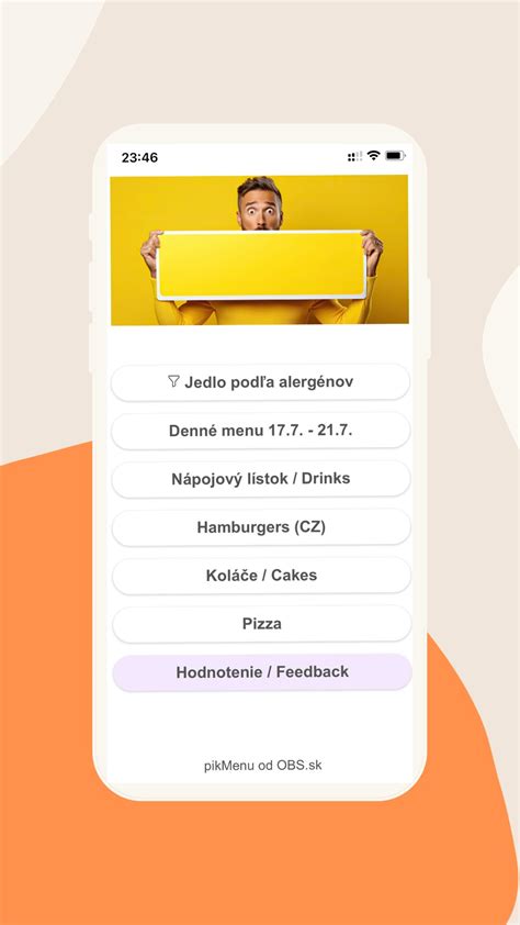 Ilustrácia jedálneho lístka