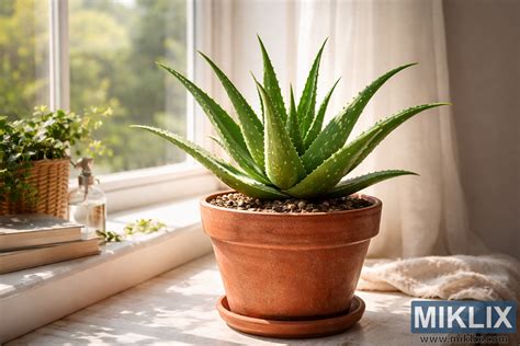 Aloe Vera na slnečnom parapete