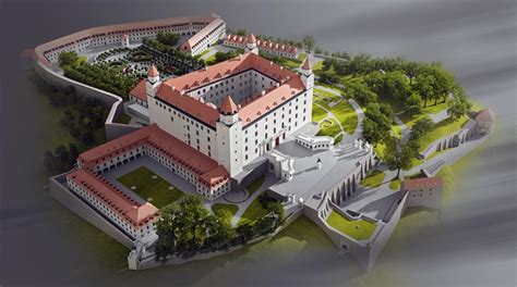 Vizualizácia Bratislavského hradu a stožiara