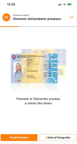 Fotografia dôchodkového preukazu a občianskeho preukazu