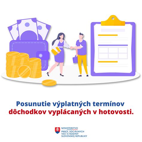 Prehľad výplatných termínov sociálnych dávok