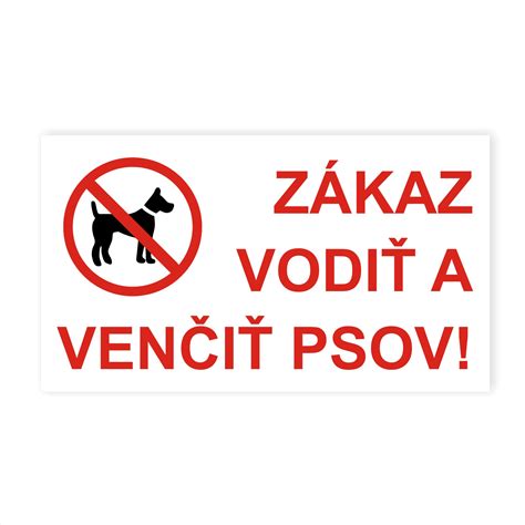 Piktogramy psov s označením 