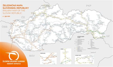 Mapa tratí ZSSK s fungujúcim samoobslužným výpravným systémom (SVS)