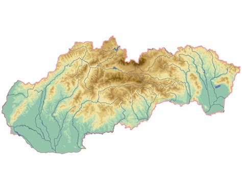 Mapa Slovenska s označenými ÚPSVaR