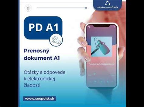 Schéma podávania žiadostí PD A1 elektronicky