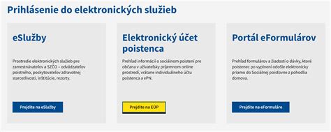 Elektronický účet poistenca (EUP) na portáli Sociálnej poisťovne