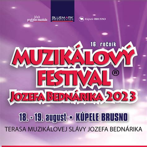 Plagát Muzikálového festivalu Jozefa Bednárika