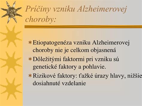 Starostlivosť pri Alzheimerovej chorobe