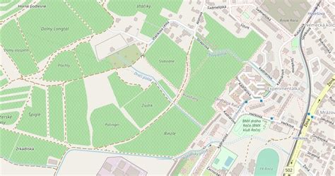 Mapa mestskej časti Rača