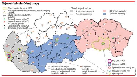 Mapa: Správne súdy na Slovensku