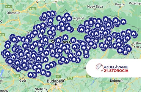 Mapa jazykových škôl v Košiciach