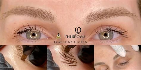 Žena s dokonale upraveným Phibrows microblading obočím