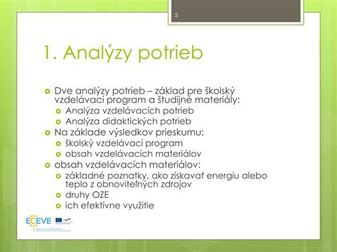 Schéma monitoringu a analýzy potrieb
