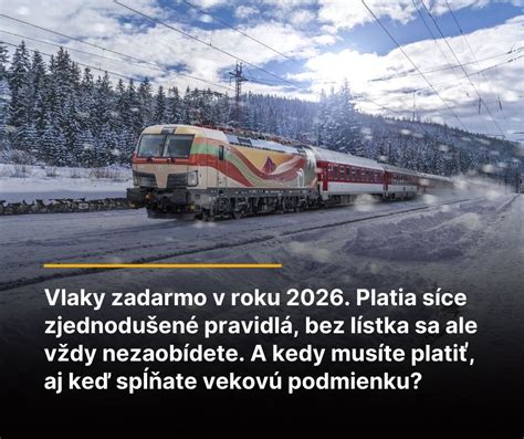 Infografika: Kto má nárok na bezplatnú prepravu vlakom