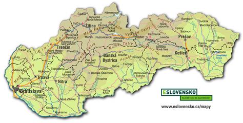 Mapa Slovenska s vyznačenou polohou obce Nemecká