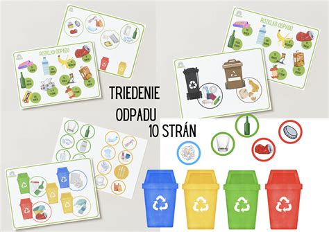 ilustrácia triedenia odpadu v mestskom prostredí