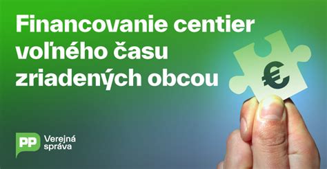 Schéma financovania centier voľného času