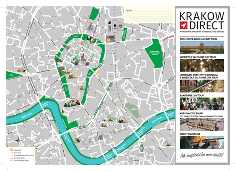 Mapa Krakova a Vieličky