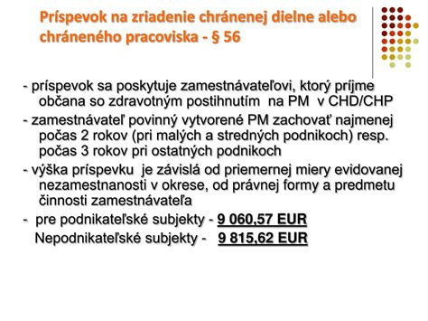 Zriadenie chráneného pracoviska pre OZP