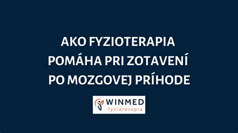 Logopedická terapia po mozgovej príhode