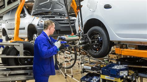 Montážne práce v automobilovom priemysle