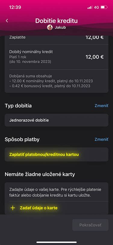 Ilustrácia mobilnej aplikácie UBIAN na dobíjanie kreditu