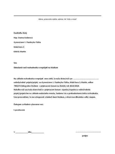 Dokumenty pre prijatie do zariadenia sociálnych služieb
