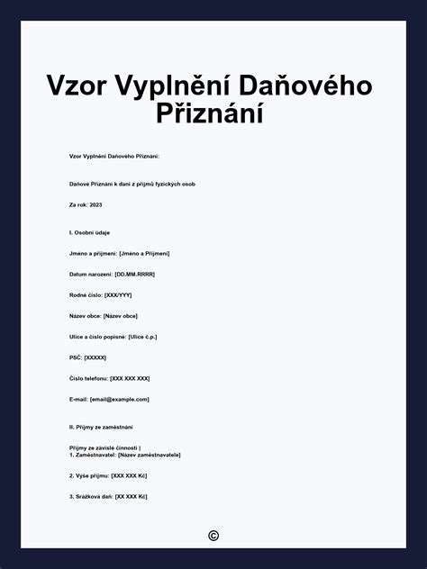 Ilustrácia k daňovému priznaniu